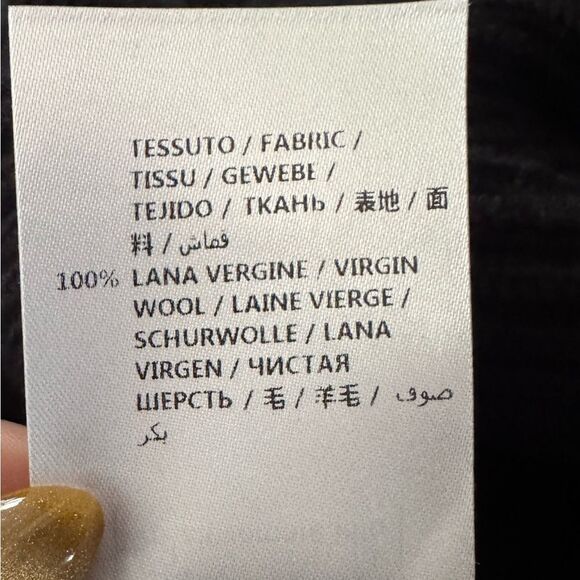 Stella McCartney Black Ribbed A-Line Wool Dress Size 40/ Medium - Picture 8 of 9